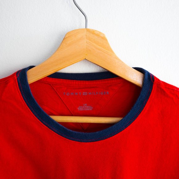 Tommy Hilfiger Red Logo Tee - Picture 4 of 4